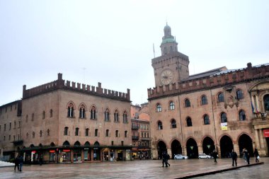 İtalya: Bologna 'daki Piazza Maggiore, Emilia Romagna, 2 Şubat 2025.