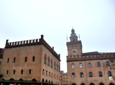 İtalya: Bologna 'daki Piazza Maggiore, Emilia Romagna, 2 Şubat 2025.