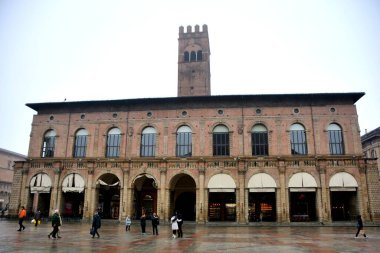 İtalya: Bologna 'daki Piazza Maggiore, Emilia Romagna, 2 Şubat 2025.