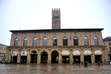 İtalya: Bologna 'daki Piazza Maggiore, Emilia Romagna, 2 Şubat 2025.