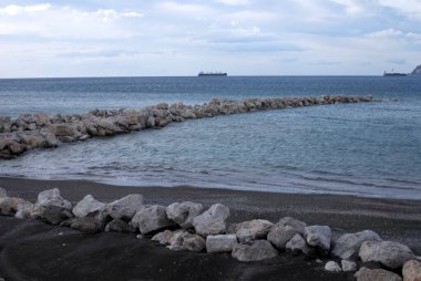 İtalya: Sahil uzantısı Salerno 'da, Şubat 2025.