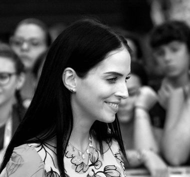 GiFFONI VALONI PİANA - 23 Temmuz 2024: Sara Di Sturco Giffoni Film Festivali 2024 - 23 Temmuz 2024 Giffoni Valle Piana, İtalya.