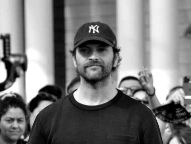 GIFFONI VALLE PIANA - 25 Temmuz 2024: Alessandro Borghi Giffoni Film Festivali 2024 - 25 Temmuz 2024 tarihinde Giffoni Valle Piana, İtalya.