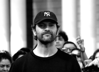 GIFFONI VALLE PIANA - 25 Temmuz 2024: Alessandro Borghi Giffoni Film Festivali 2024 - 25 Temmuz 2024 tarihinde Giffoni Valle Piana, İtalya.