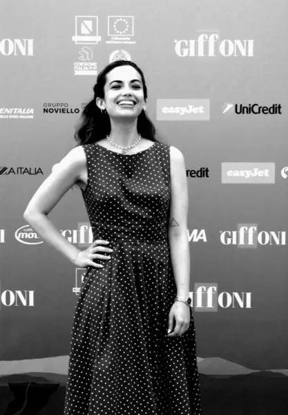 GiFFONI VALLE PIANA - 19 Temmuz 2024: Arianna Craviotto Giffoni Film Festivali 2024 - 19 Temmuz 2024 tarihinde Giffoni Valle Piana, İtalya.