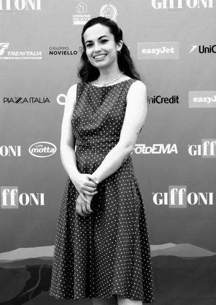 GiFFONI VALLE PIANA - 19 Temmuz 2024: Arianna Craviotto Giffoni Film Festivali 2024 - 19 Temmuz 2024 tarihinde Giffoni Valle Piana, İtalya.