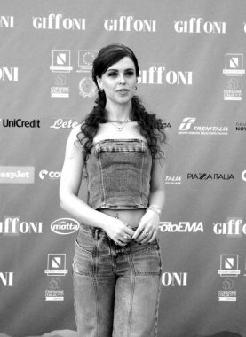 GIFFONI VALLE PIANA - 20 Temmuz 2024: Claire Palazzo Giffoni Film Festivali 2024 - 20 Temmuz 2024 Giffoni Valle Piana, İtalya.