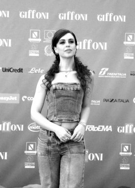 GIFFONI VALLE PIANA - 20 Temmuz 2024: Claire Palazzo Giffoni Film Festivali 2024 - 20 Temmuz 2024 Giffoni Valle Piana, İtalya.