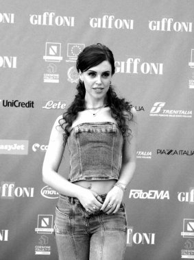 GIFFONI VALLE PIANA - 20 Temmuz 2024: Claire Palazzo Giffoni Film Festivali 2024 - 20 Temmuz 2024 Giffoni Valle Piana, İtalya.