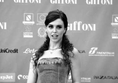 GIFFONI VALLE PIANA - 20 Temmuz 2024: Claire Palazzo Giffoni Film Festivali 2024 - 20 Temmuz 2024 Giffoni Valle Piana, İtalya.