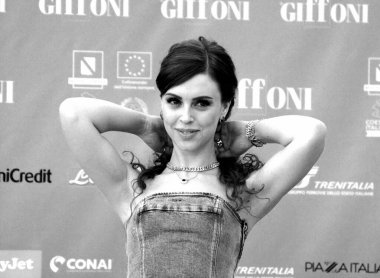 GIFFONI VALLE PIANA - 20 Temmuz 2024: Claire Palazzo Giffoni Film Festivali 2024 - 20 Temmuz 2024 Giffoni Valle Piana, İtalya.