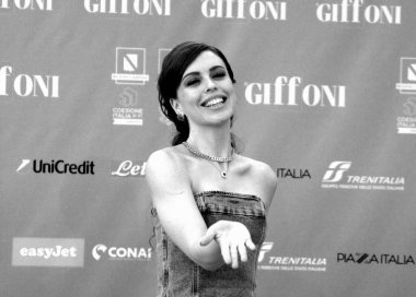 GIFFONI VALLE PIANA - 20 Temmuz 2024: Claire Palazzo Giffoni Film Festivali 2024 - 20 Temmuz 2024 Giffoni Valle Piana, İtalya.