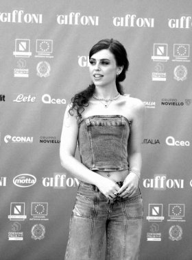 GIFFONI VALLE PIANA - 20 Temmuz 2024: Claire Palazzo Giffoni Film Festivali 2024 - 20 Temmuz 2024 Giffoni Valle Piana, İtalya.