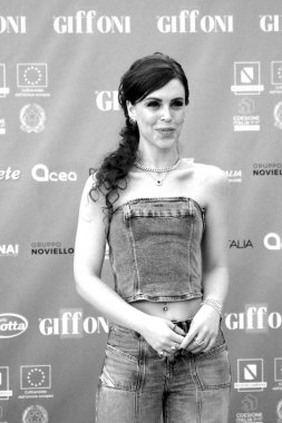 GIFFONI VALLE PIANA - 20 Temmuz 2024: Claire Palazzo Giffoni Film Festivali 2024 - 20 Temmuz 2024 Giffoni Valle Piana, İtalya.