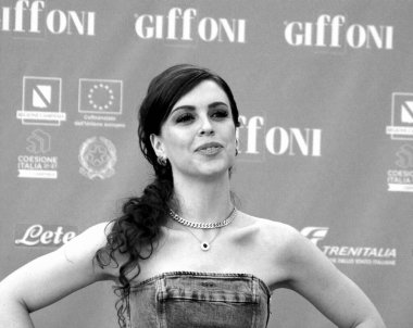 GIFFONI VALLE PIANA - 20 Temmuz 2024: Claire Palazzo Giffoni Film Festivali 2024 - 20 Temmuz 2024 Giffoni Valle Piana, İtalya.