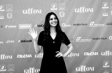 GIFFONI VALLE PIANA - 27 Temmuz 2024: Valentina Barbieri Giffoni Film Festivali 2024 - 27 Temmuz 2024 Giffoni Valle Piana, İtalya.