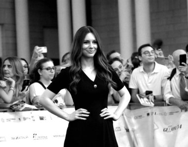 GIFFONI VALLE PIANA - 27 Temmuz 2024: Valentina Barbieri Giffoni Film Festivali 2024 - 27 Temmuz 2024 Giffoni Valle Piana, İtalya.