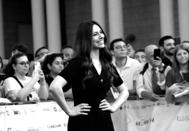 GIFFONI VALLE PIANA - 27 Temmuz 2024: Valentina Barbieri Giffoni Film Festivali 2024 - 27 Temmuz 2024 Giffoni Valle Piana, İtalya.