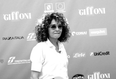GIFFONI VALLE PIANA - 28 Temmuz 2024: Valeria Golino Giffoni Film Festivali 2024 - 28 Temmuz 2024 Giffoni Valle Piana, İtalya.
