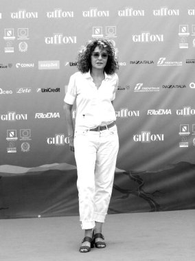 GIFFONI VALLE PIANA - 28 Temmuz 2024: Valeria Golino Giffoni Film Festivali 2024 - 28 Temmuz 2024 Giffoni Valle Piana, İtalya.