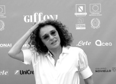 GIFFONI VALLE PIANA - 28 Temmuz 2024: Valeria Golino Giffoni Film Festivali 2024 - 28 Temmuz 2024 Giffoni Valle Piana, İtalya.