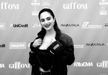 GIFFONI VALLE PIANA - 21 Temmuz 2024: Denise Capezza Giffoni Film Festivali 2024 - 21 Temmuz 2024 Giffoni Valle Piana, İtalya.