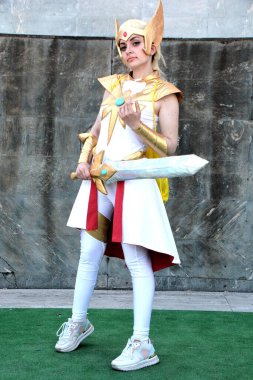 NAPLES, ITALY - Comicon 2025: Uluslararası Pop Kültür Festivali Tecrübesi, Napoli, İtalya 'da çizgi roman, animasyon ve oyun dünyasının canlı dünyası, 1 Mayıs 2025.