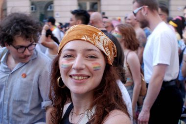 ROME - İTALYA Gey Gururu 2025, Roma, İtalya, 14 Haziran 2025.