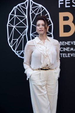 BENEVENTO, İtalya - 25 Haziran 2025 'te İtalya' nın Benevento kentinde düzenlenen BCT Benevento Sinema ve Televizyon Festivali 2025 'e katıldı.. 