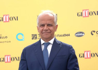 GIFFONI VALLE PIANA - 18 Temmuz 2025: İçişleri Bakanı Matteo Piantedosi, Giffoni Film Festivali 2025 - 18 Temmuz 2025 tarihinde, İtalya 'nın Giffoni Valle Piana kentinde.