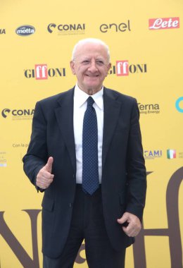 GIFFONI VALLE PIANA - 17 Temmuz 2025: Vincenzo De Luca Giffoni Film Festivali 2025 - 17 Temmuz 2025 tarihinde Giffoni Valle Piana, İtalya.