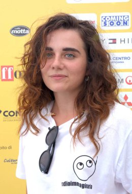 GIFFONI VALLE PIANA - 17 Temmuz 2025: Greta Domenica Esposito Giffoni Film Festivali 2025 - 17 Temmuz 2025 tarihinde Giffoni Valle Piana, İtalya 'da.