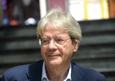 GiFFONI VALİNA PİANA - 21 Temmuz 2025: Paolo Gentiloni Giffoni Film Festivali 2025 - 21 Temmuz 2025 tarihinde Giffoni Valle Piana, İtalya.