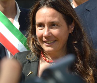 GIFFONI VALLE PIANA - 21 Temmuz 2025: Alessandra Locatelli, Engelliler Bakanı, Giffoni Film Festivali 2025 - 21 Temmuz 2025 tarihinde, Giffoni Valle Piana, İtalya.