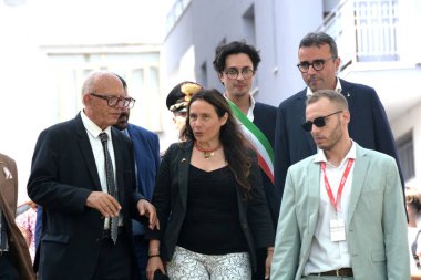 GIFFONI VALLE PIANA - 21 Temmuz 2025: Alessandra Locatelli, Engelliler Bakanı, Giffoni Film Festivali 2025 - 21 Temmuz 2025 tarihinde, Giffoni Valle Piana, İtalya.