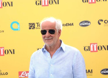 GiFFONI VALİNA PİANA - 21 Temmuz 2025: Toni Servillo Giffoni Film Festivali 2025, Giffoni Valle Piana, İtalya.