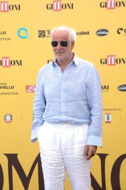 GiFFONI VALİNA PİANA - 21 Temmuz 2025: Toni Servillo Giffoni Film Festivali 2025, Giffoni Valle Piana, İtalya.