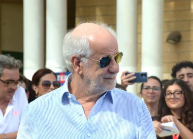 GiFFONI VALİNA PİANA - 21 Temmuz 2025: Toni Servillo Giffoni Film Festivali 2025, Giffoni Valle Piana, İtalya.