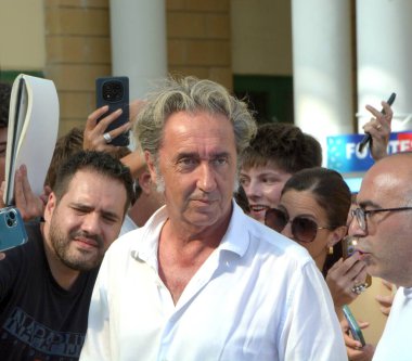 GiFFONI VALİNA PİANA - 23 Temmuz 2025: Paolo Sorrentino Giffoni Film Festivali 2025 - 23 Temmuz 2025 tarihinde Giffoni Valle Piana, İtalya.
