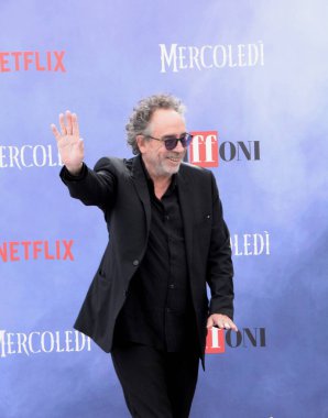 GIFFONI VALLE PIANA - 25 Temmuz 2025: Tim Burton Giffoni Film Festivali 2025 - 25 Temmuz 2025 tarihinde Giffoni Valle Piana, İtalya.