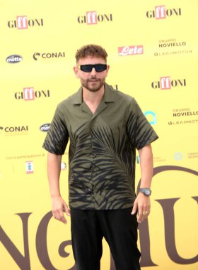 GIFFONI VALLE PIANA - 25 Temmuz 2025 Rocco Pagliarulo diğer adıyla Rocco Hunt 25 Temmuz 2025 'te Giffoni Valle Piana, İtalya' da Giffoni Film Festivali 'ne katıldı..