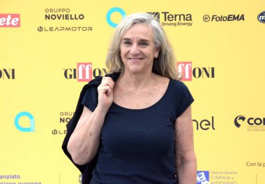 GiFFONI VALİNA PİANA - 17 Temmuz 2025: Giovanna Botteri Giffoni Film Festivali 2025 - 17 Temmuz 2025 tarihinde Giffoni Valle Piana, İtalya.