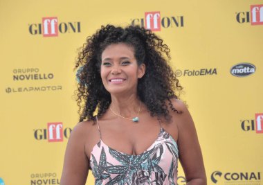 GiFFONI VALLE PIANA - 17 Temmuz 2025: Denny Mendez Giffoni Film Festivali 2025 - 17 Temmuz 2025 tarihinde Giffoni Valle Piana, İtalya.