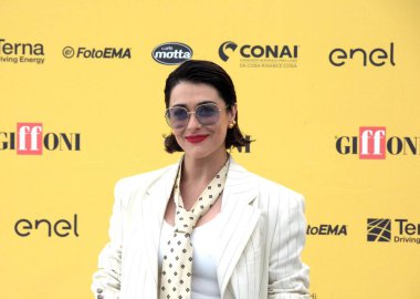 GiFFONI VALİNA PİANA - 17 Temmuz 2025: Valentina Lodovini Giffoni Film Festivali 2025 - 17 Temmuz 2025 tarihinde Giffoni Valle Piana, İtalya.