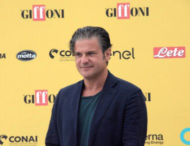 GIFFONI VALLE PIANA - 17 Temmuz 2025: Edoardo Pesce Giffoni Film Festivali 2025 - 17 Temmuz 2025 tarihinde Giffoni Valle Piana, İtalya.