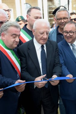 GIFFONI VALLE PIANA - 17 Temmuz 2025: Vincenzo De Luca Giffoni Film Festivali 2025 - 17 Temmuz 2025 tarihinde Giffoni Valle Piana, İtalya.