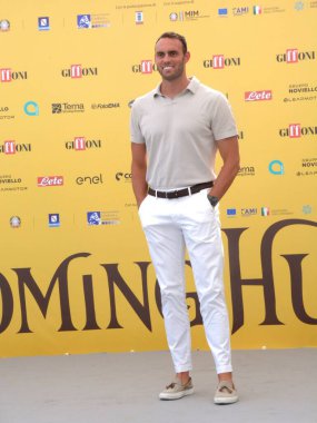 GiFFONI VALLE PİANA - 18 Temmuz 2025: Matteo Rivolta Giffoni Film Festivali 2025 - 18 Temmuz 2025 tarihinde Giffoni Valle Piana, İtalya.