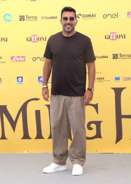GiFFONI VALİNA PİANA - 18 Temmuz 2025: Edoardo Leo Giffoni Film Festivali 2025 - 18 Temmuz 2025 tarihinde Giffoni Valle Piana, İtalya.