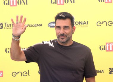 GiFFONI VALİNA PİANA - 18 Temmuz 2025: Edoardo Leo Giffoni Film Festivali 2025 - 18 Temmuz 2025 tarihinde Giffoni Valle Piana, İtalya.