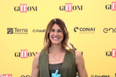 GiFFONI VALLE PİANA - 18 Temmuz 2025: Rachele Sangiuliano Giffoni Film Festivali 2025 - 18 Temmuz 2025 tarihinde Giffoni Valle Piana, İtalya.